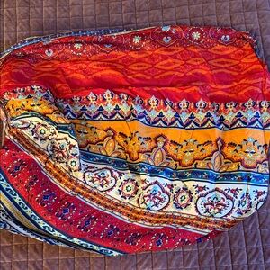 Colorful Bohemian Patterned Queen Sheet + 2 Pillowcases 100% microfiber